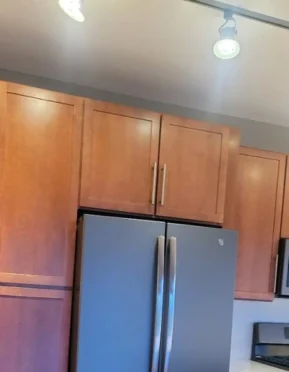 Freshly cleaned fridge after a deep clean.
