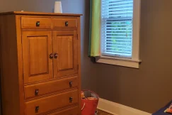 Tidy children's bedroom after a routine deep clean.